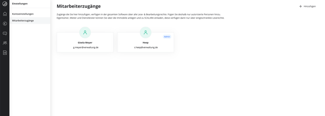 Mitarbeiterzugänge